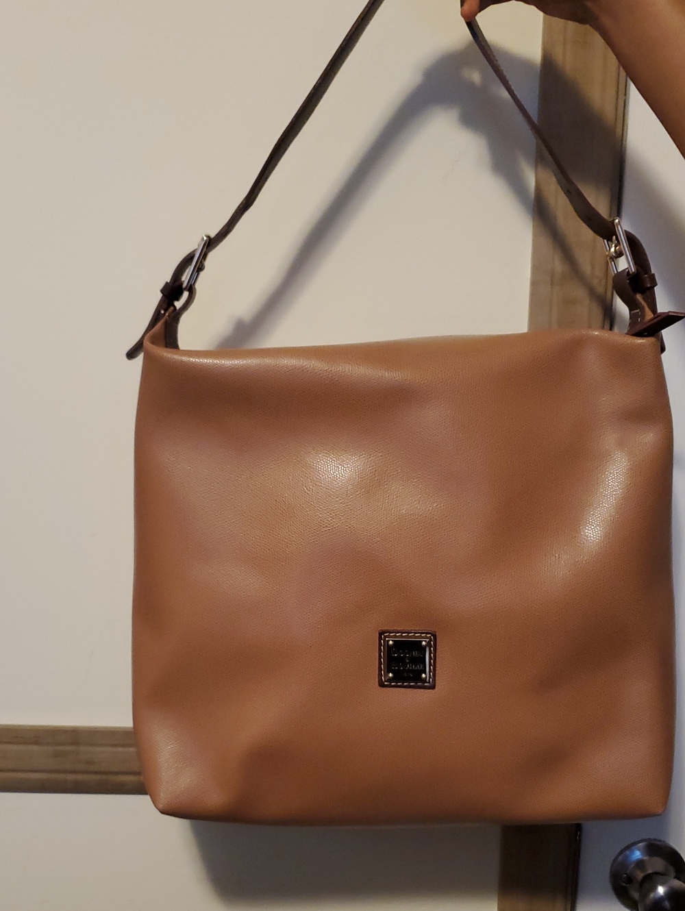 Dooney & Bourke Brown Leather Shoulder Hobo